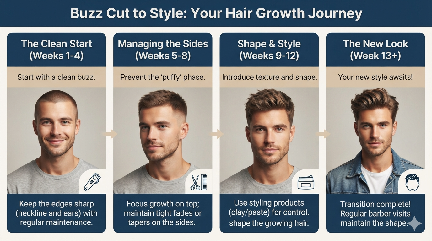 How to Grow Hair Out From a Buzz Cut: The Ultimate Guide